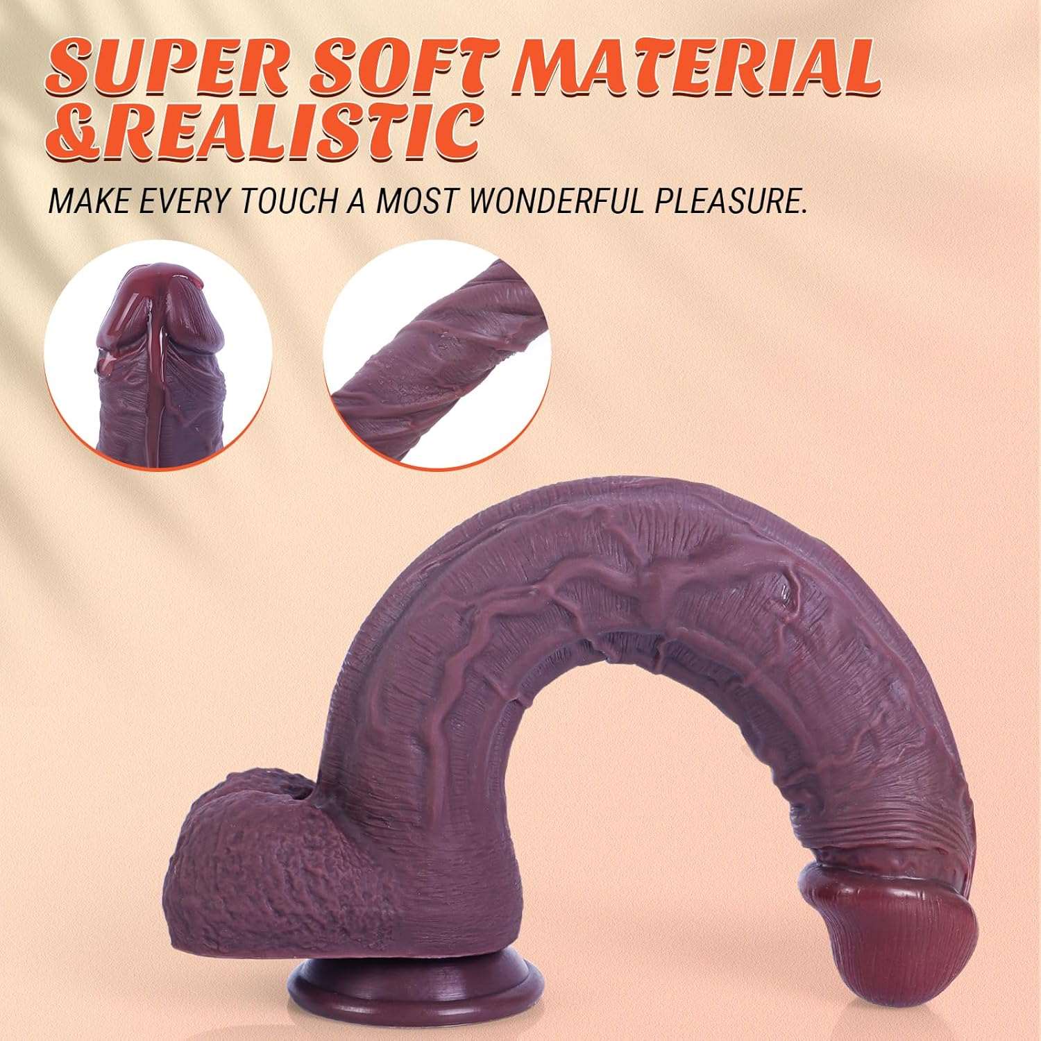 CoffeeBean 12" Huge Realistic Dildo - SinfulX