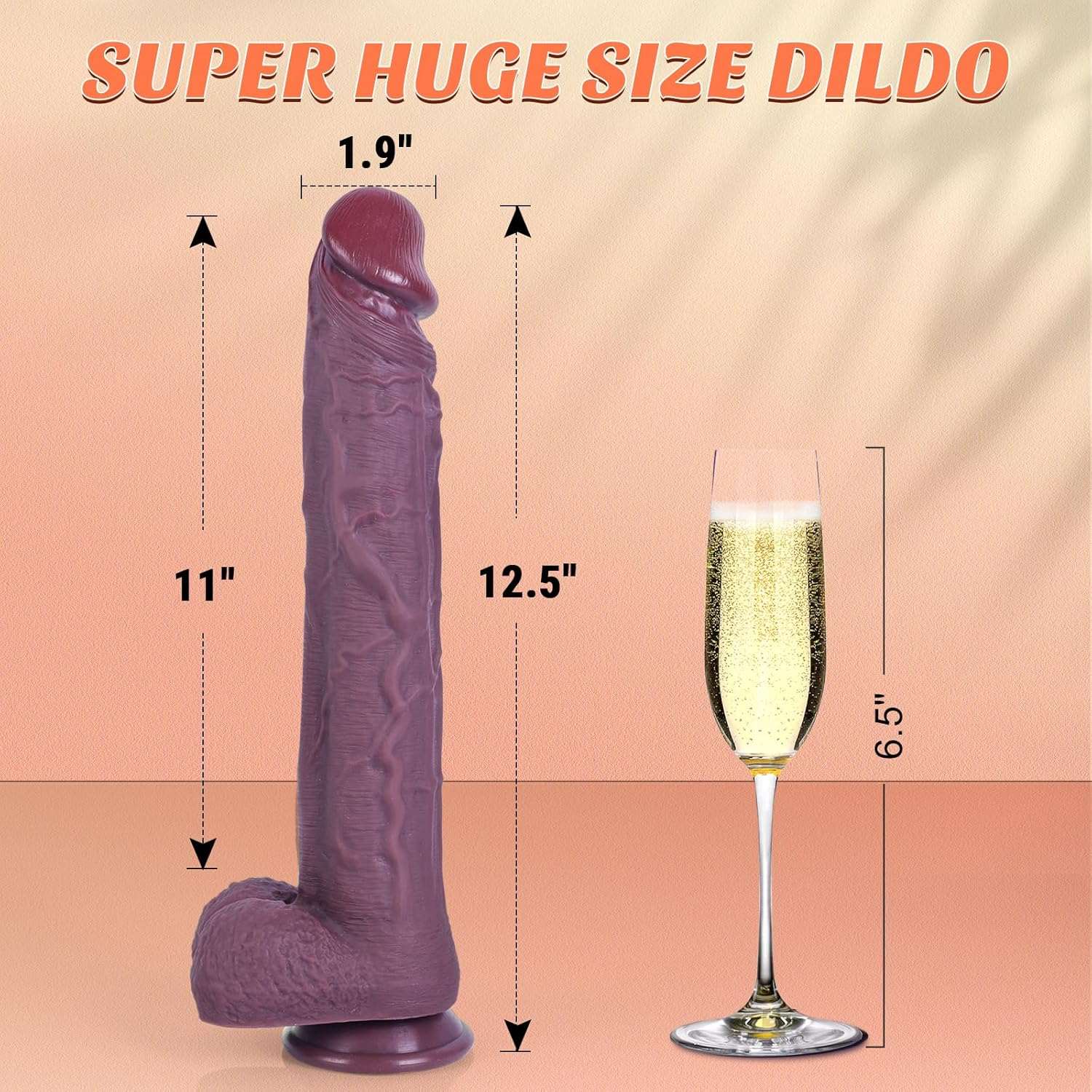 CoffeeBean 12" Huge Realistic Dildo - SinfulX