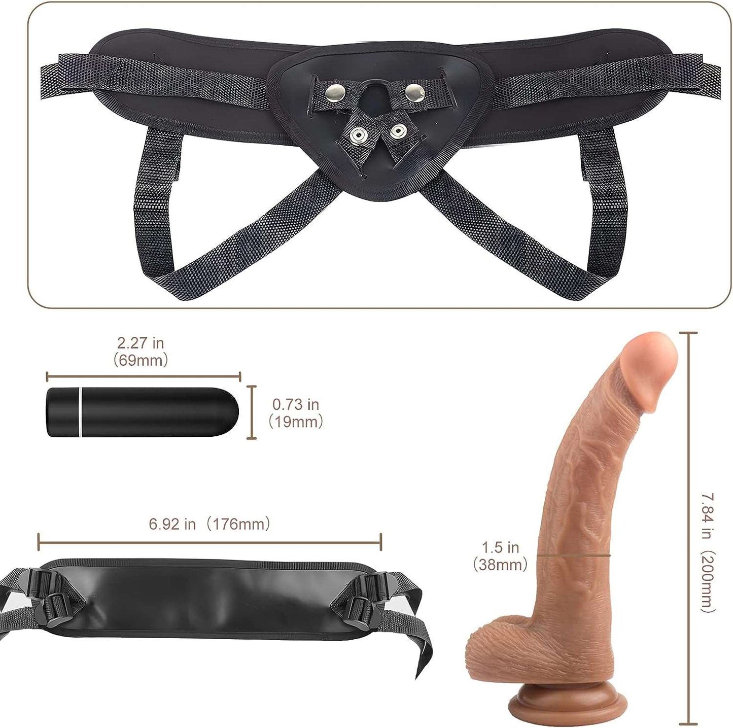 Comfort Fit Wearable Bullet Vibrator Strap - On - SinfulX