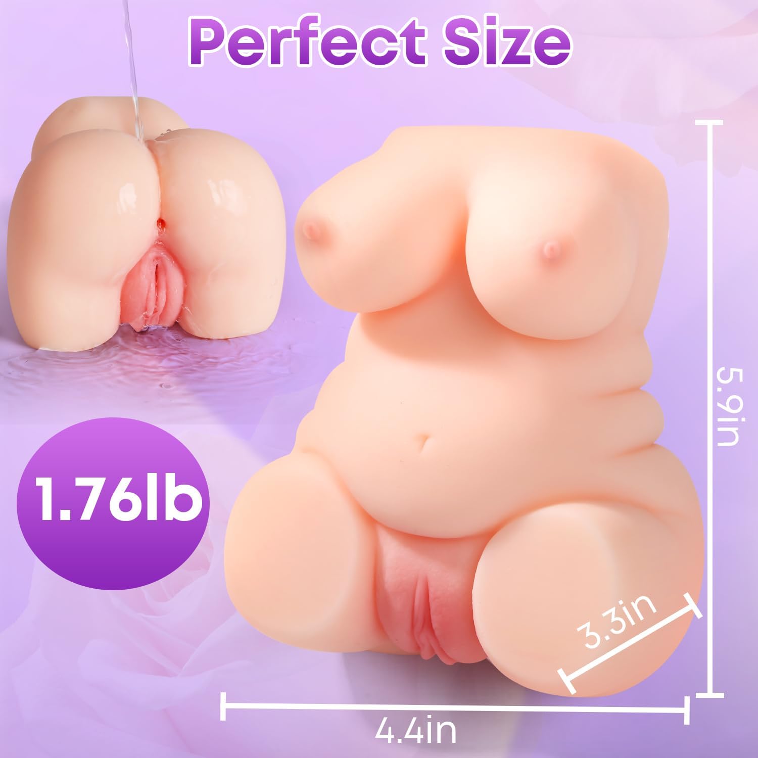 Lightweight BBW Sex Doll Torso Vaginal & Anal Toy SinfulX Lightweight BBW Sex Doll Torso Vaginal & Anal Toy SinfulX