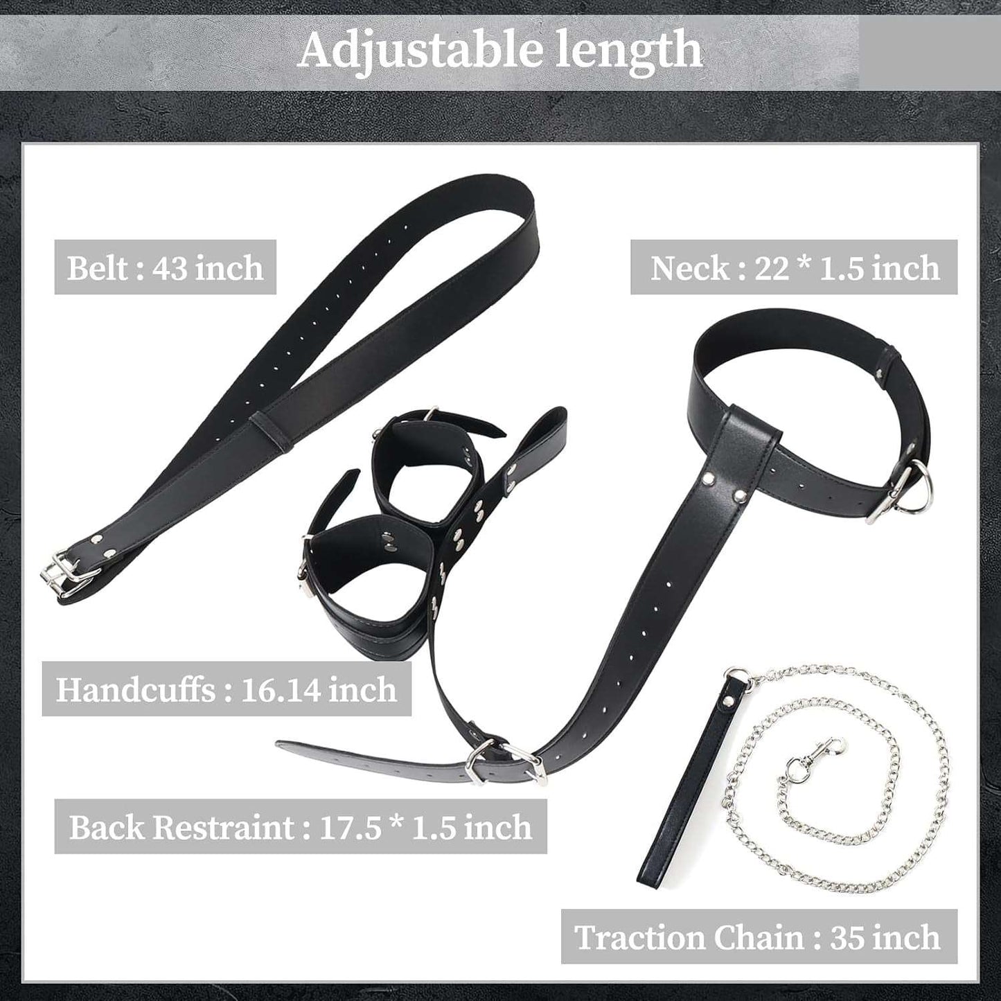 Neck-to-Wrist BDSM Restraint System_SinfulX_premium_sex_toys