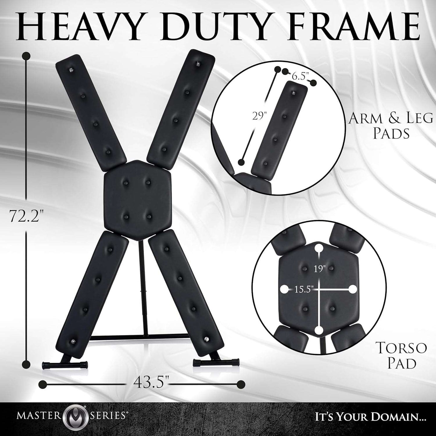 Vertical BDSM Cross Frame Restraint System_SinfulX_premium_sex_toys