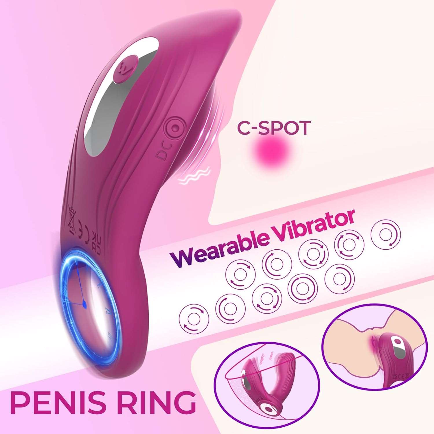 DreamTouch 3 - in - 1 Wearable Panty Vibrator Penis Ring - SinfulX