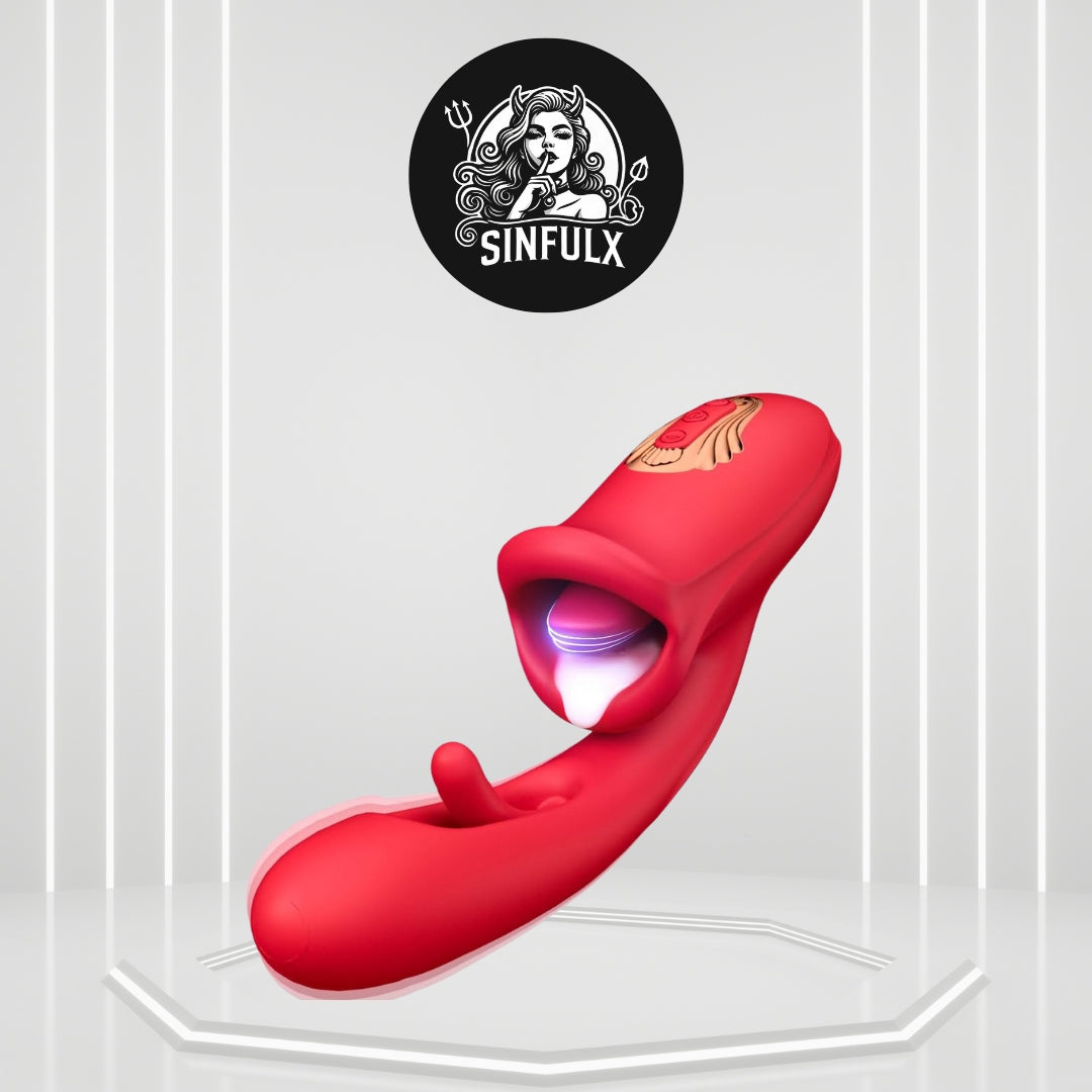 Dual-Stimulation Clitoral and G-Spot Vibrator Dildo_SinfulX_premium_sex_toys