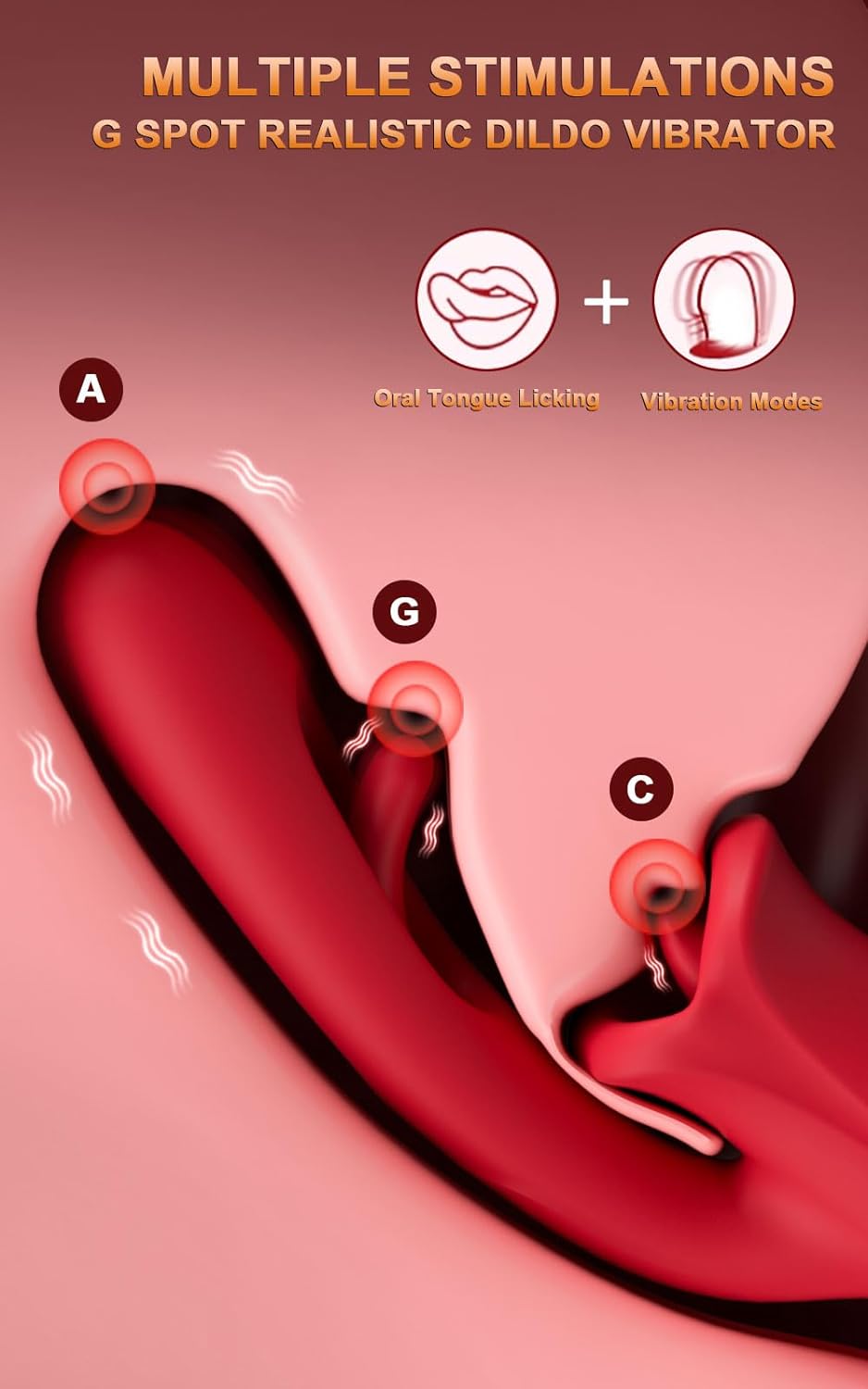 Dual-Stimulation Clitoral and G-Spot Vibrator Dildo_SinfulX_premium_sex_toys