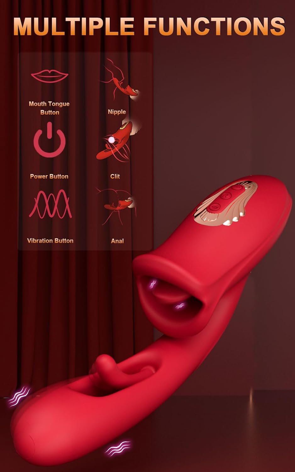 Dual-Stimulation Clitoral and G-Spot Vibrator Dildo_SinfulX_premium_sex_toys