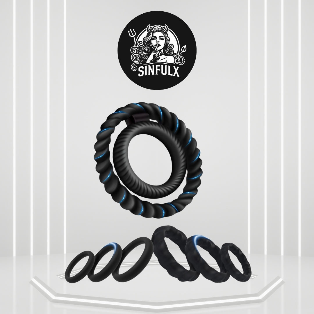 Premium Cock Ring Set for Enhanced Erection Support_SinfulX_premium_sex_toys