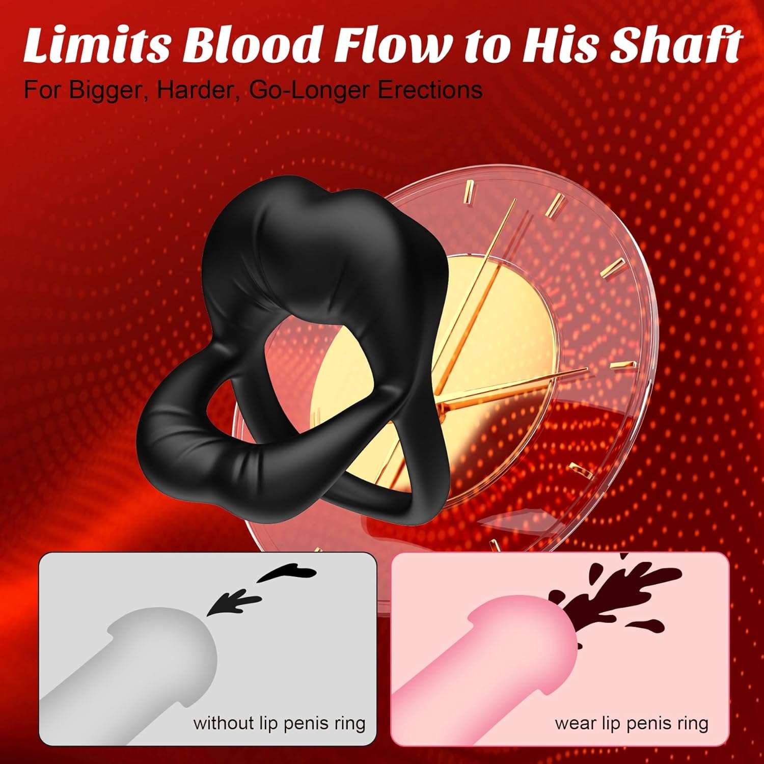 EdgeBand Vibrating Penis Ring Clitoris Stimulator - SinfulX
