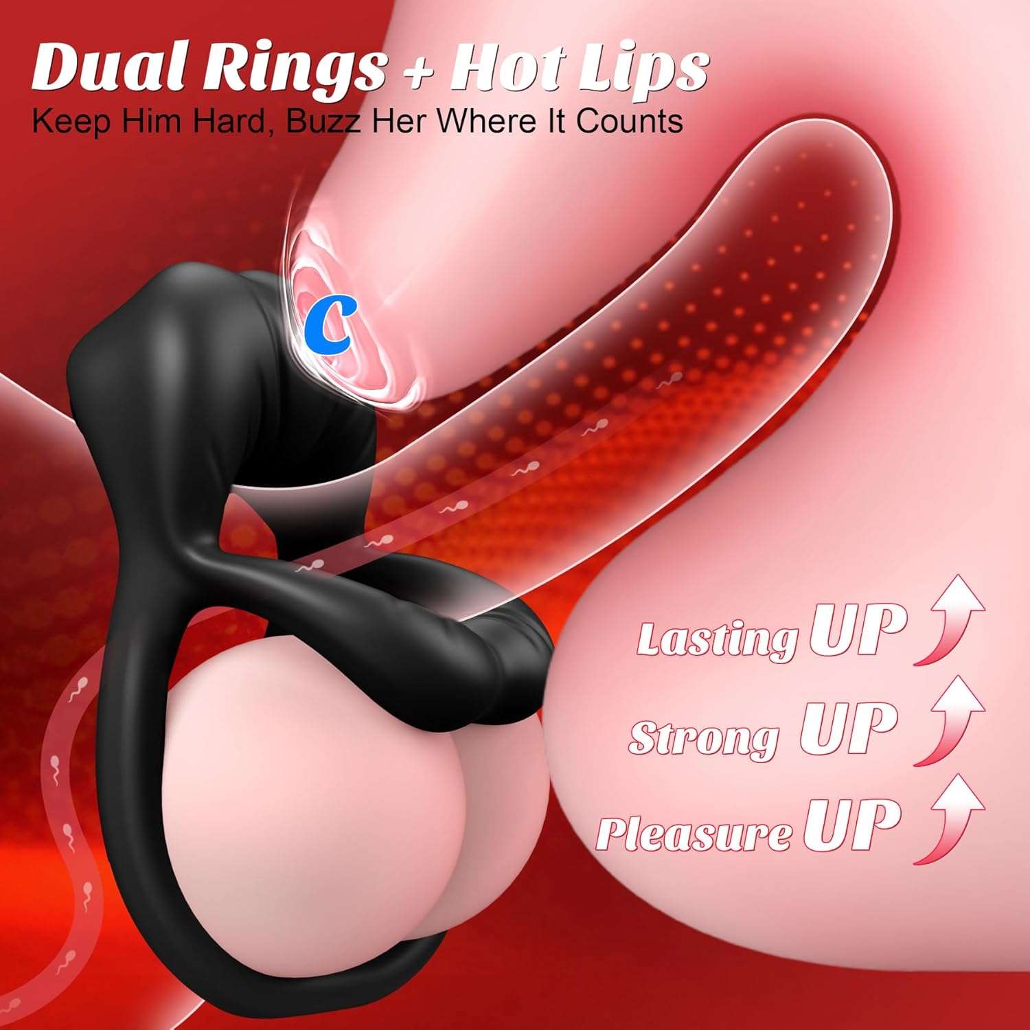 EdgeBand Vibrating Penis Ring Clitoris Stimulator - SinfulX