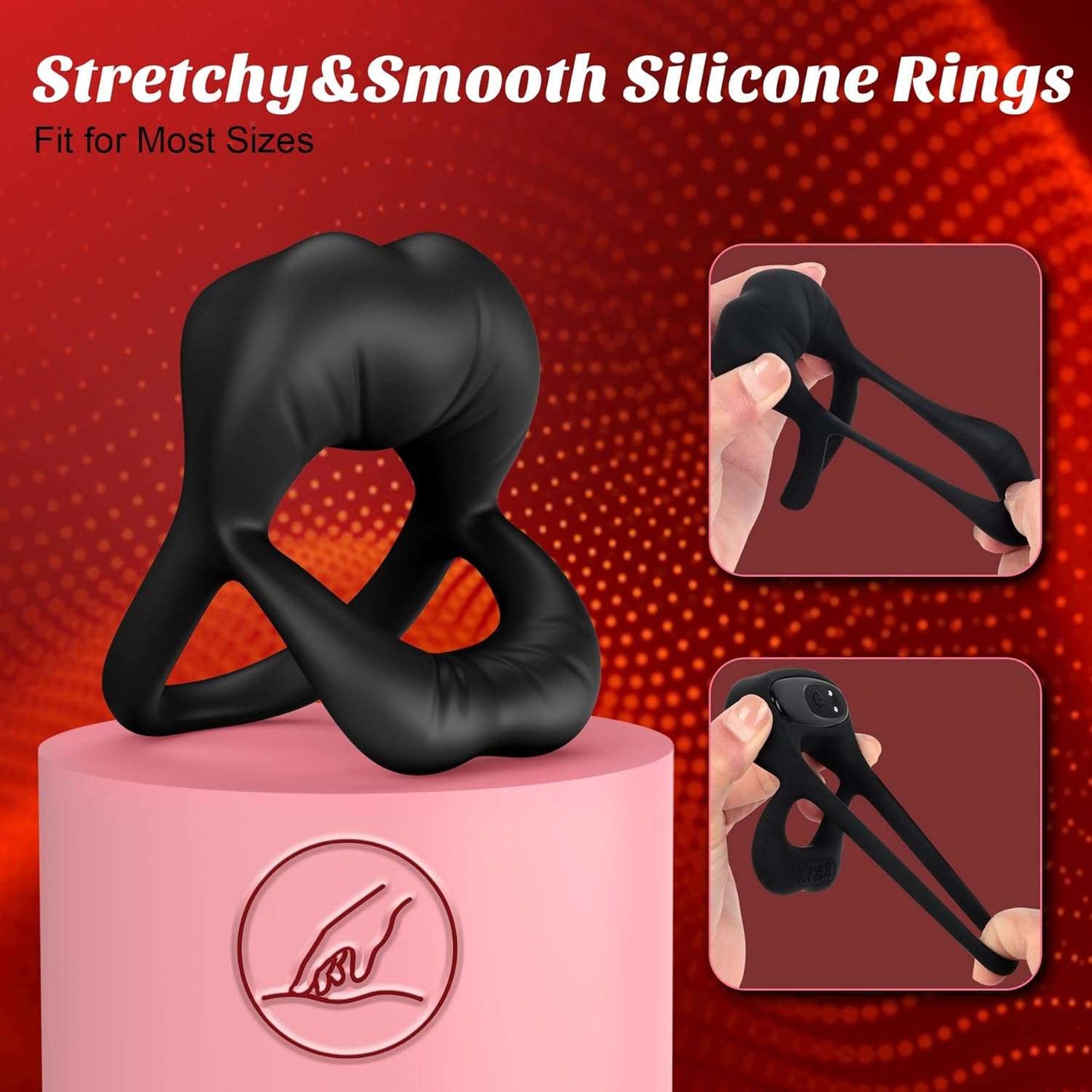 EdgeBand Vibrating Penis Ring Clitoris Stimulator - SinfulX
