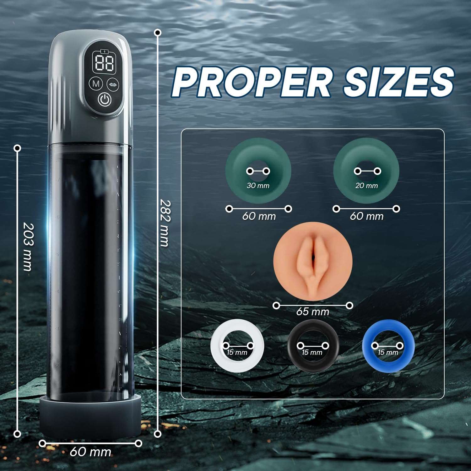 EdgeMaster Electric Pocket Pussy Penis Pump - SinfulX