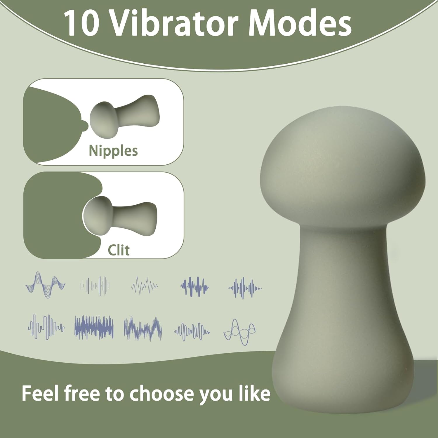 EnokiVibe Mini Personal Clitoral Wand Vibrator - SinfulX