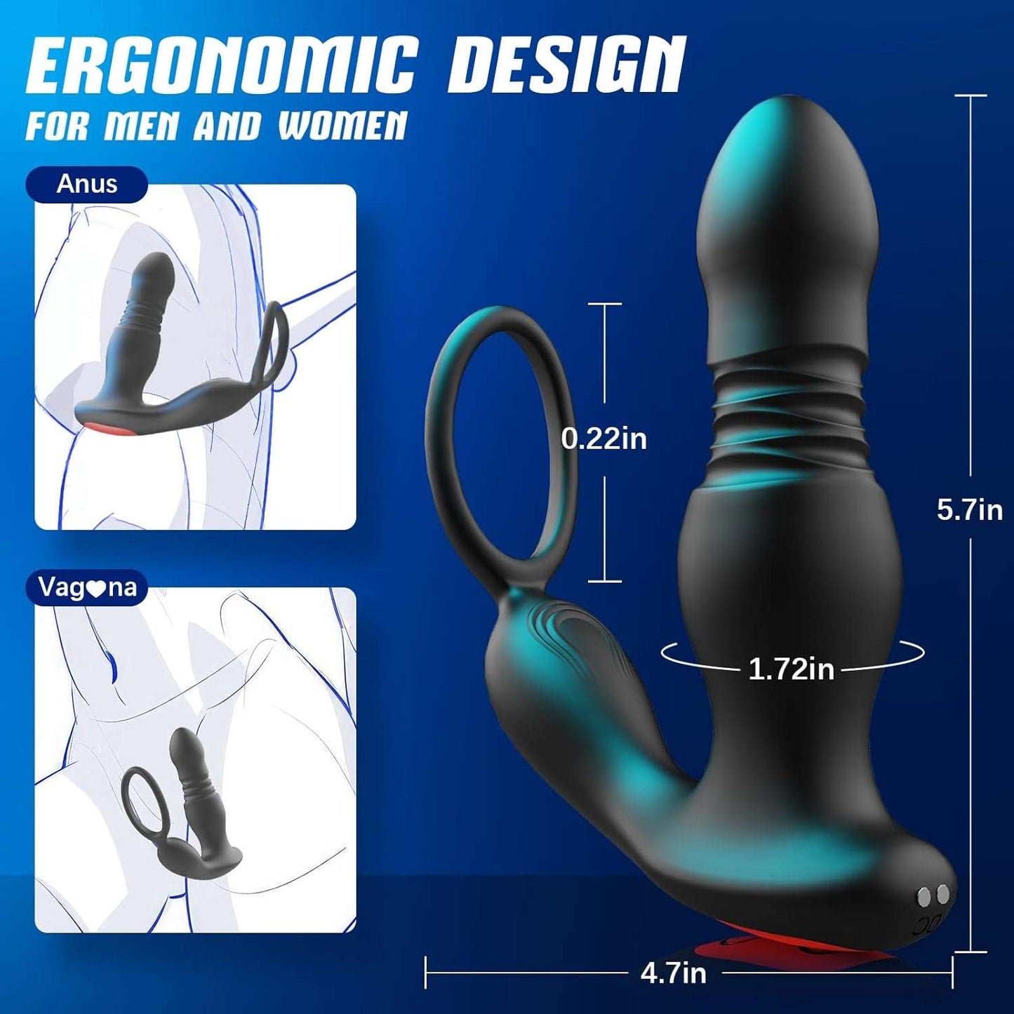 Ergonomic Remote Control Prostate Massager_SinfulX_premium_sex_toys