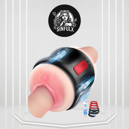 EuphoricBond Open Ended Vibrating Male Masturbator - SinfulX