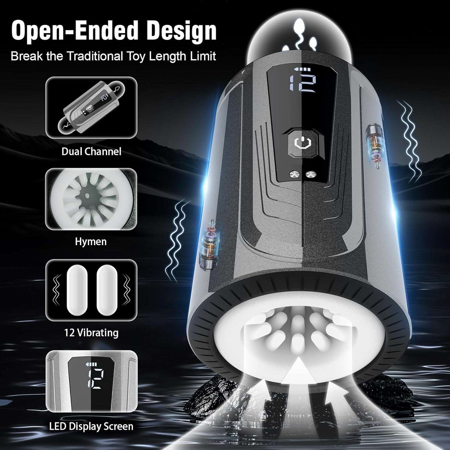 FlexPit Automatic Open - Ended Male Masturbator - SinfulX