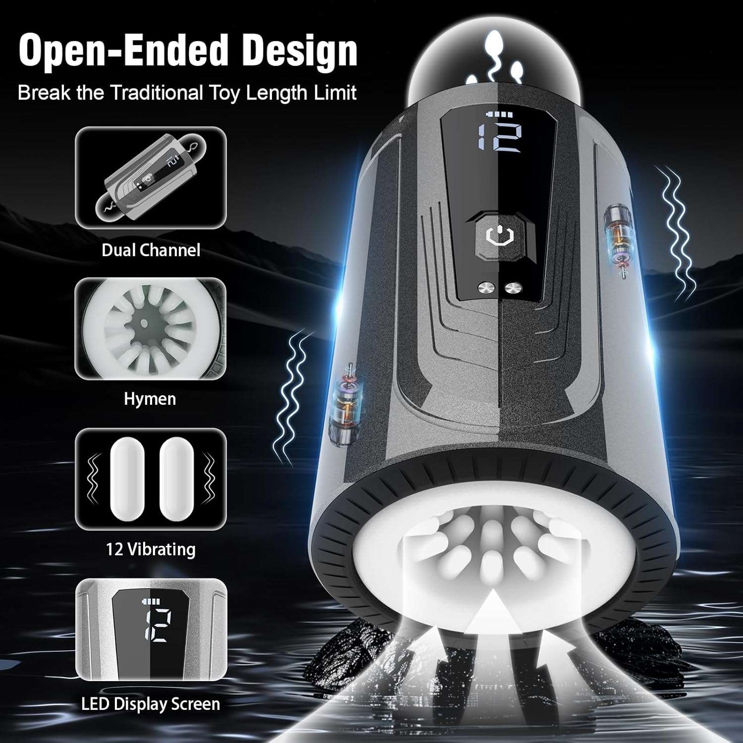 FlexPit Automatic Open - Ended Male Masturbator - SinfulX