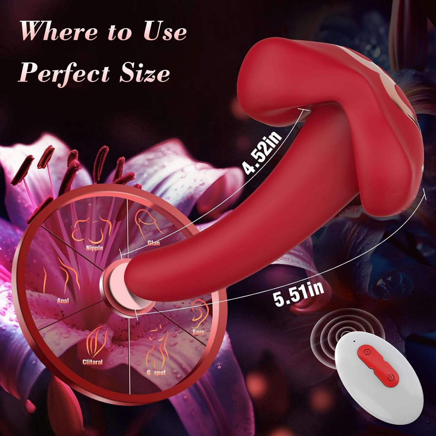 FlickerMuse Clitoral Stimulator Tongue Vibrator - SinfulX