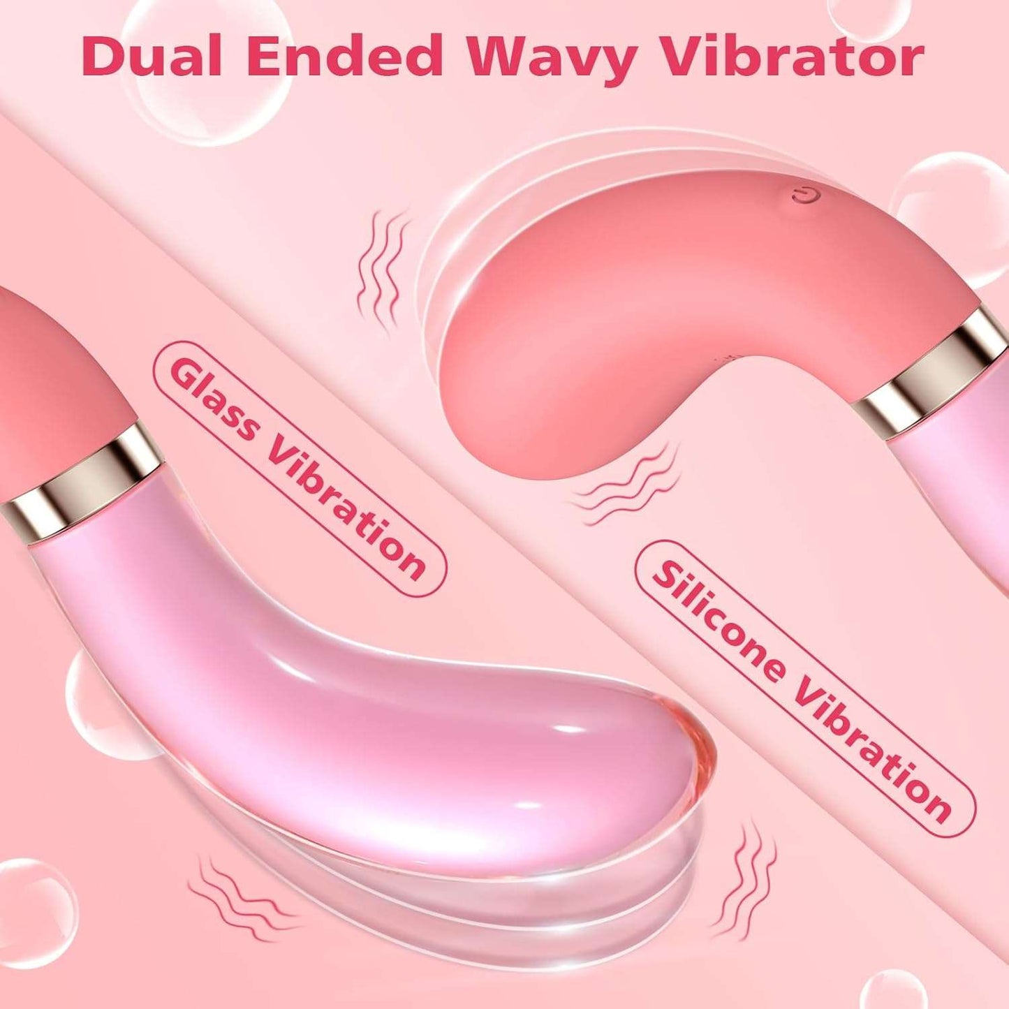 FrostWhisper Dual Ended Dildo Vibrator - SinfulX