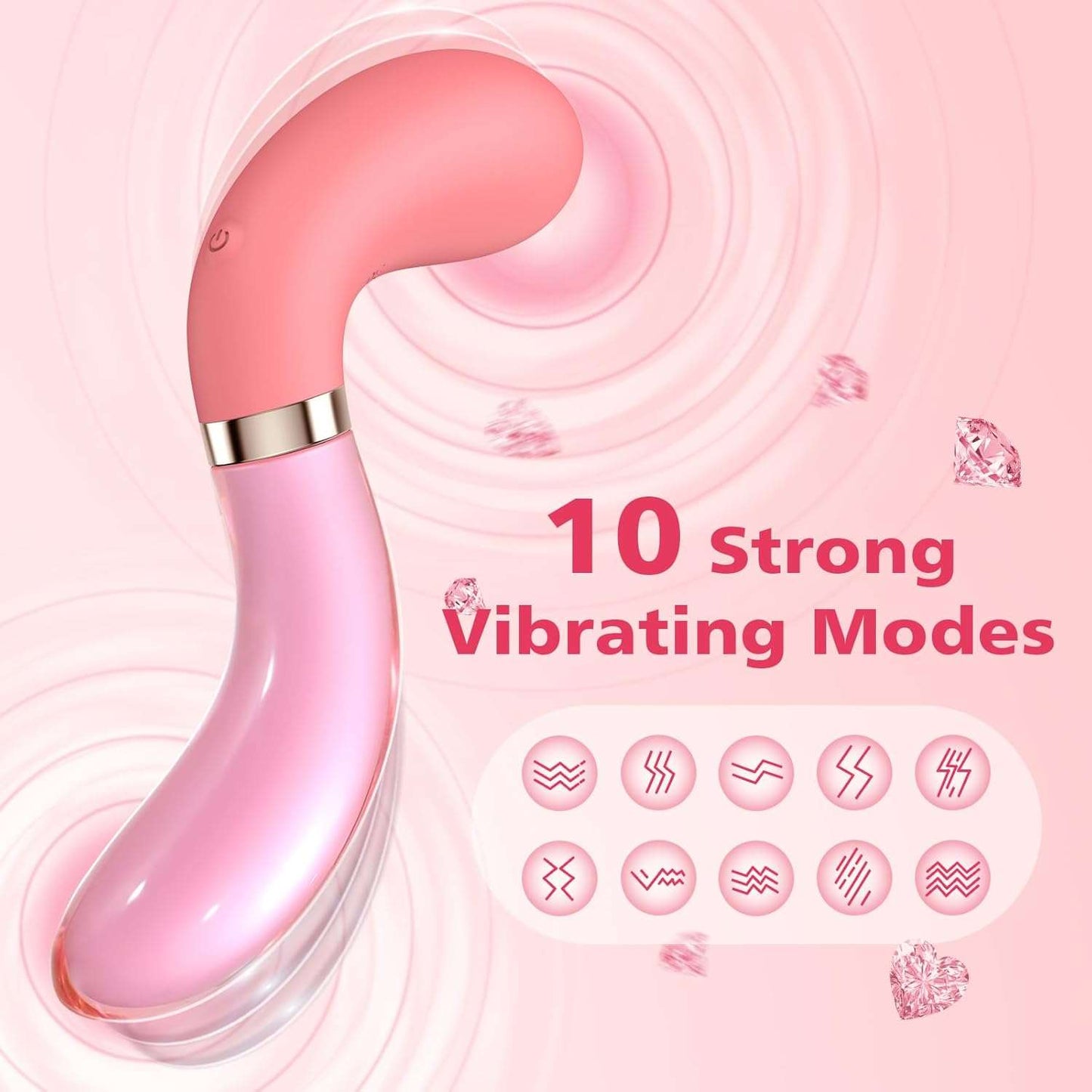 FrostWhisper Dual Ended Dildo Vibrator - SinfulX