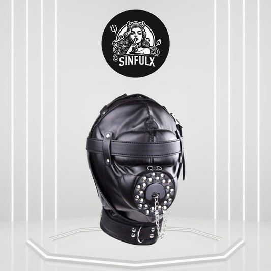 Extreme BDSM Funnel Mouth Gag Restraint Mask – SinfulX