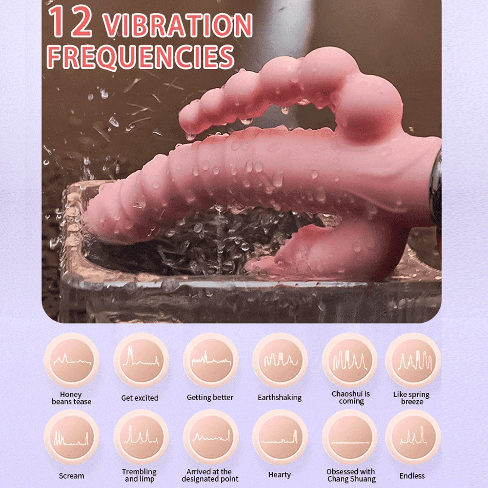 TriFusion 3 - in - 1 Rabbit Tongue Vibrator - SinfulX - Personal Care > Sexual Wellness > G - Spot Vibrator