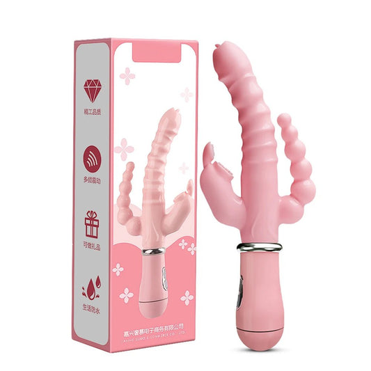 TriFusion 3 - in - 1 Rabbit Tongue Vibrator - SinfulX - Personal Care > Sexual Wellness > G - Spot Vibrator