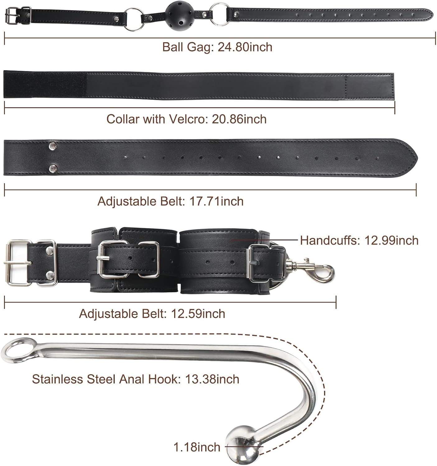 HushBound BDSM Anal Hook Bondage Kit - SinfulX