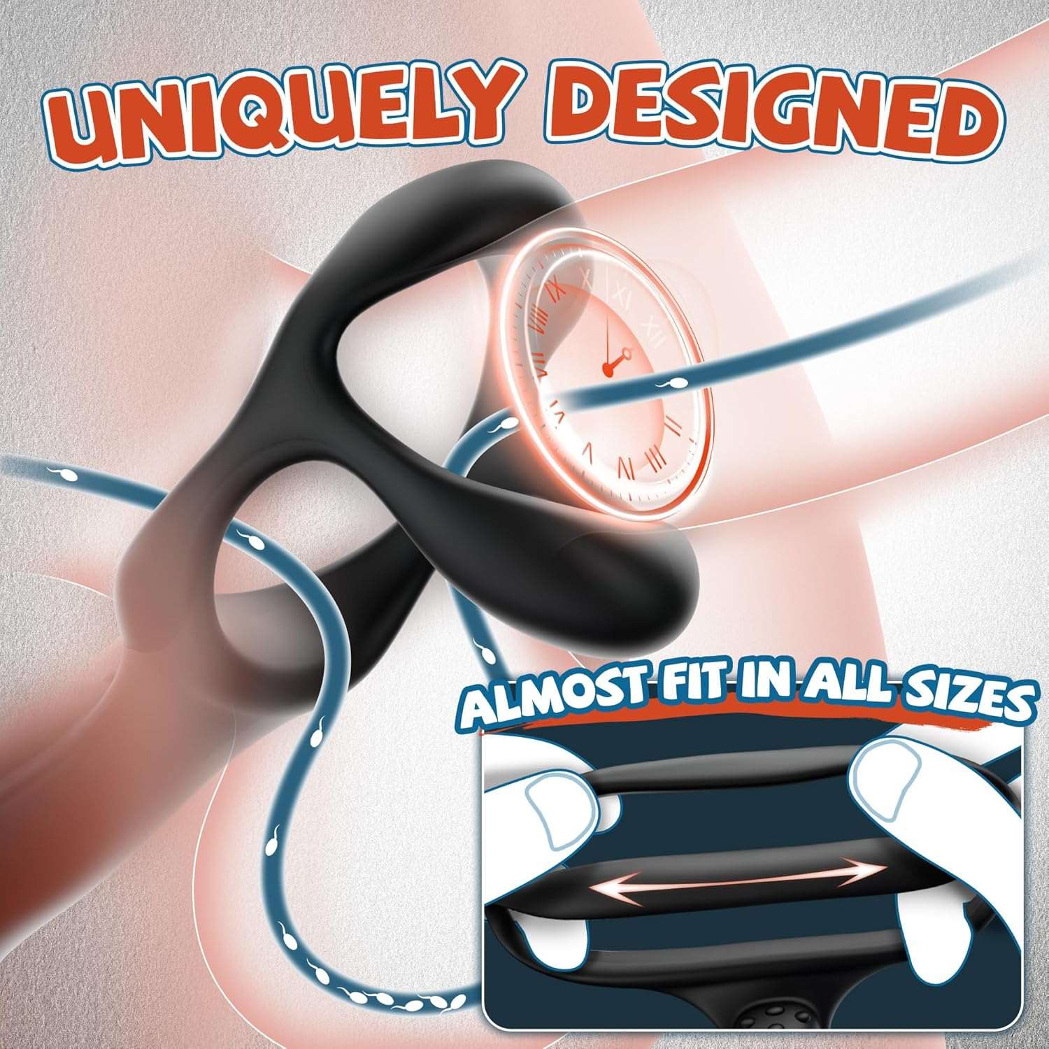 HyperLoop Rotating Anal Vibrator Penis Ring - SinfulX