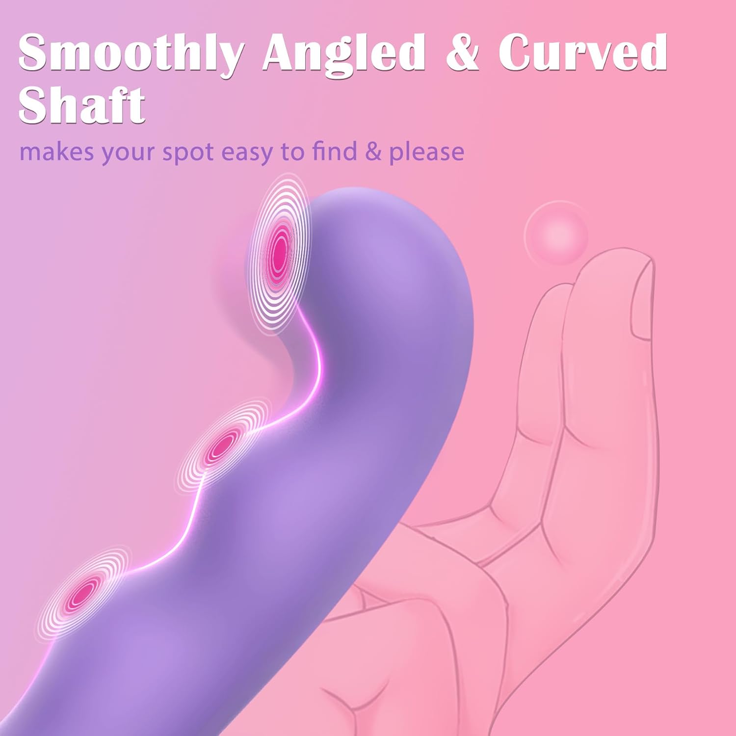 LustPeak Curved G - Spot Vibrator Wand - SinfulX