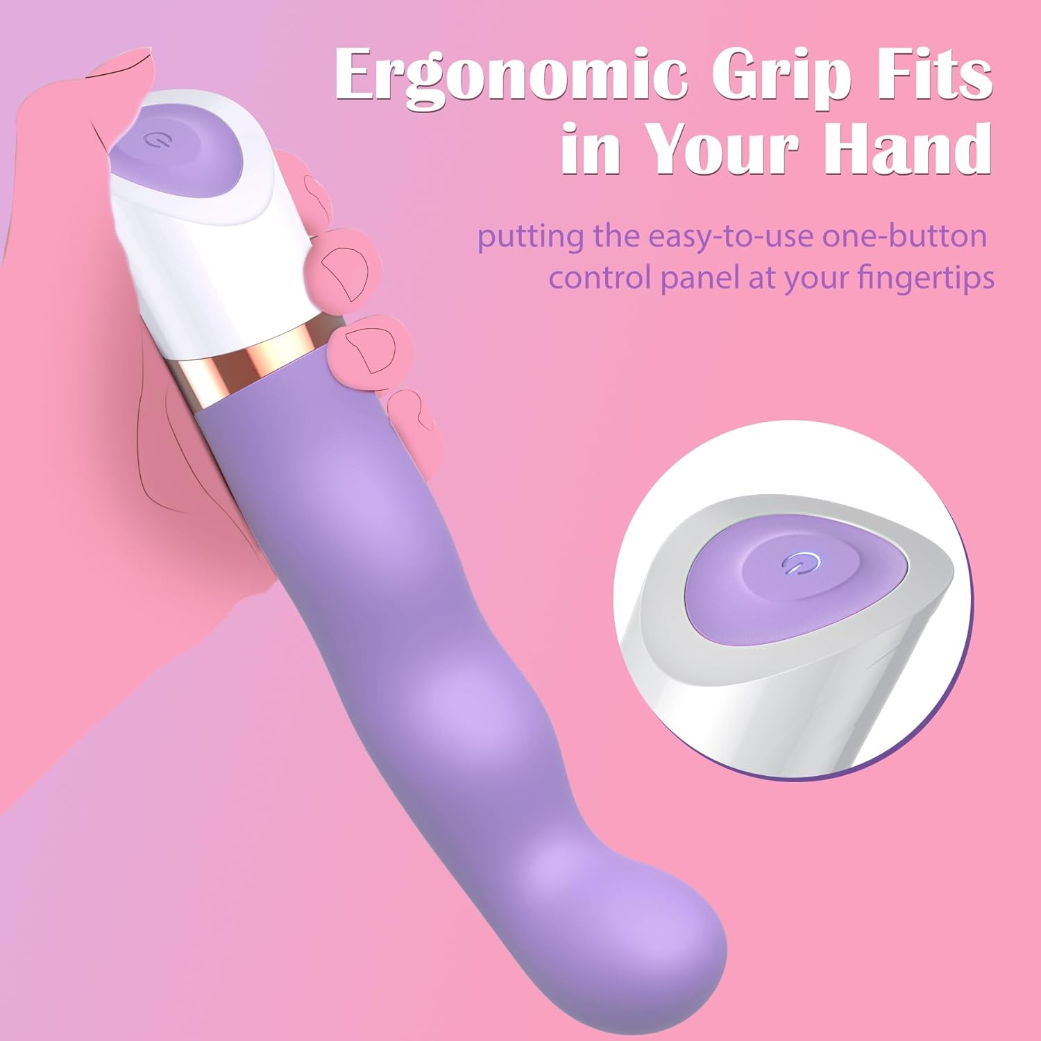 LustPeak Curved G - Spot Vibrator Wand - SinfulX