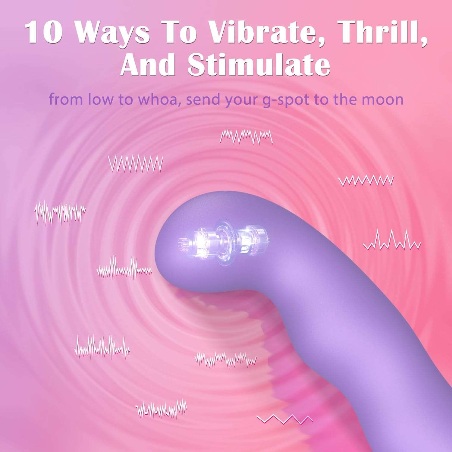 LustPeak Curved G - Spot Vibrator Wand - SinfulX