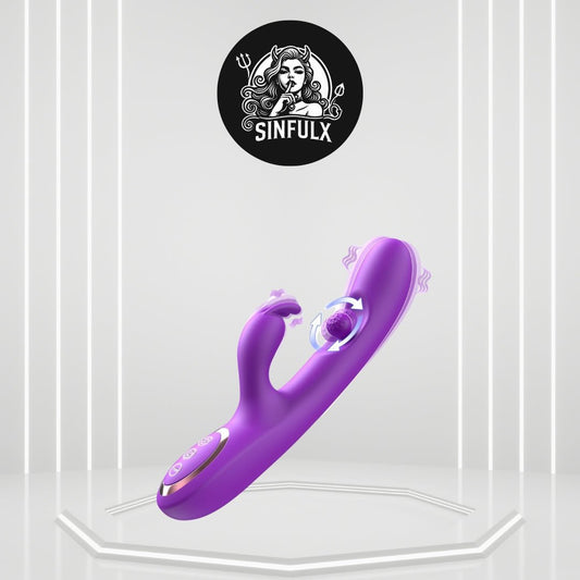 LustSpark G - Spot 360° Rotation Rabbit Dildo Vibrator - SinfulX