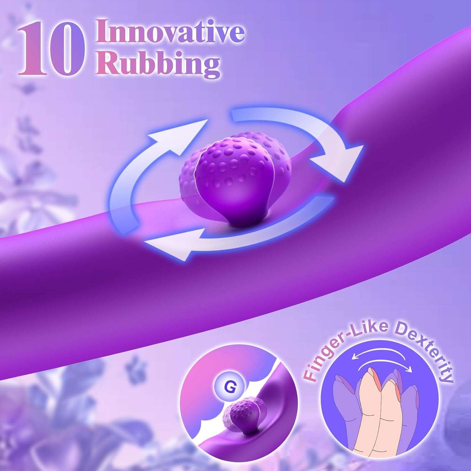 LustSpark G - Spot 360° Rotation Rabbit Dildo Vibrator - SinfulX