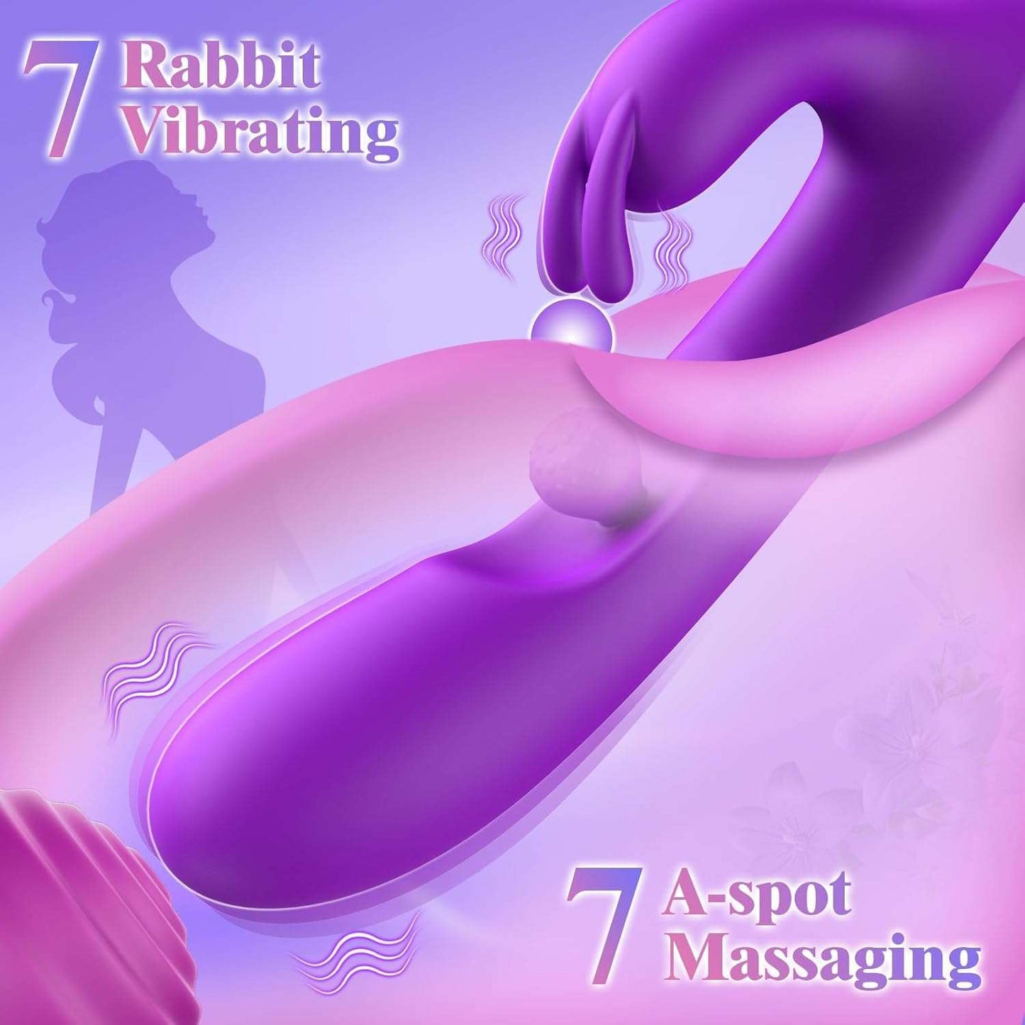 LustSpark G - Spot 360° Rotation Rabbit Dildo Vibrator - SinfulX