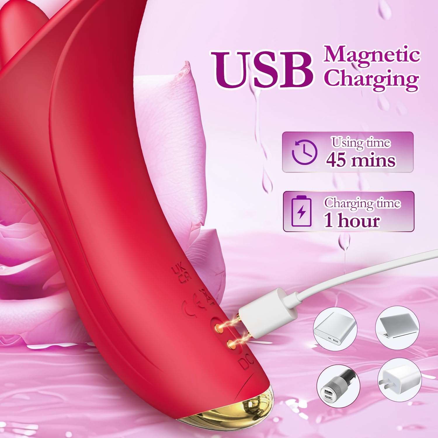 LuxeBloom Rose Clitoral Vibrator - SinfulX
