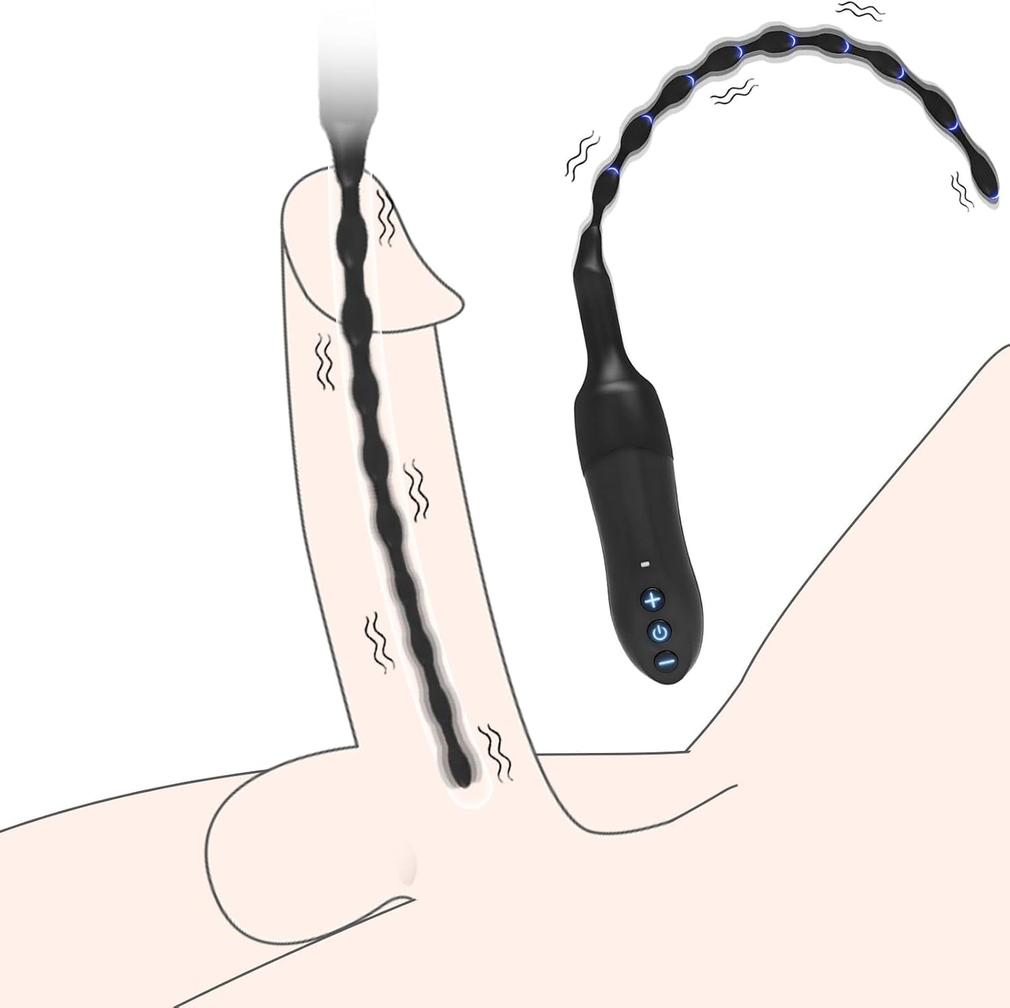 MalePlug Vibrating Urethral Stimulation Masturbator - SinfulX