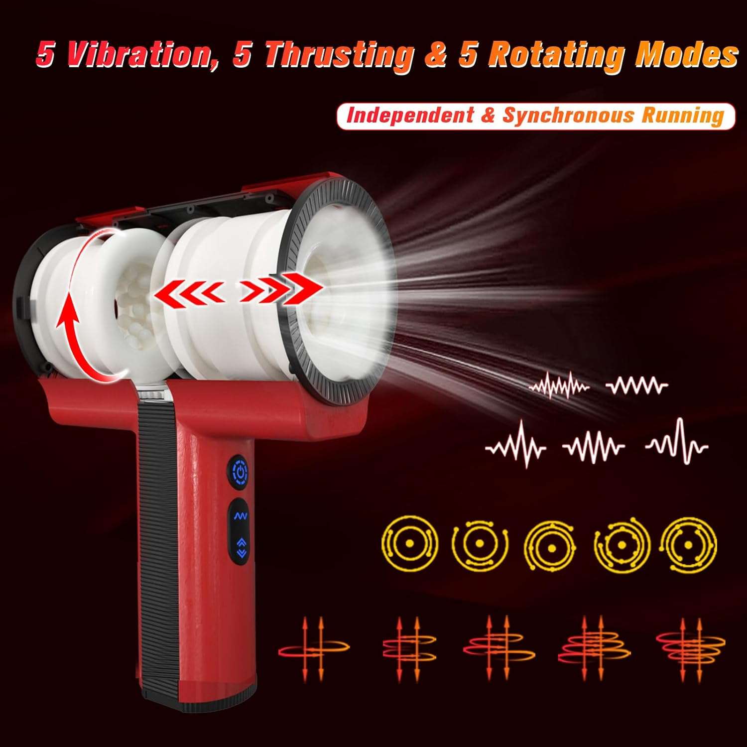 MonarchEdge Automatic Thrusting Rotating Masturbator - SinfulX