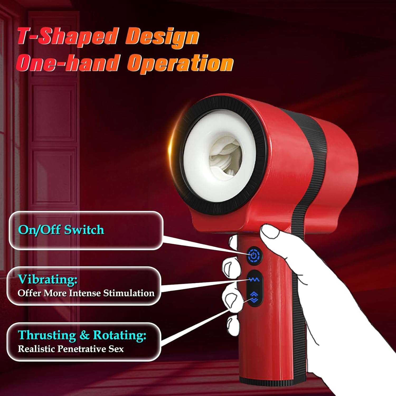 MonarchEdge Automatic Thrusting Rotating Masturbator - SinfulX