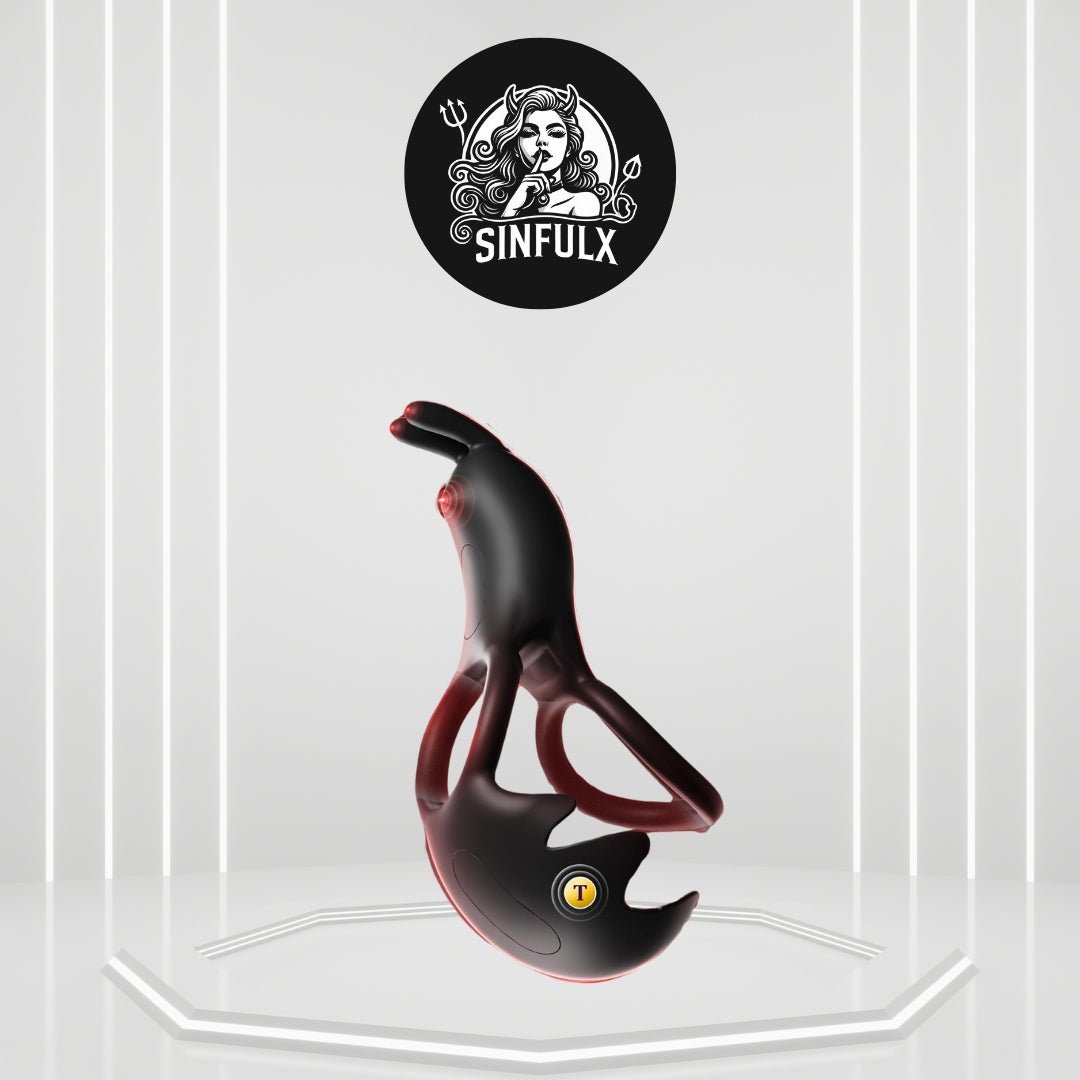 MonarchReach Vibrating Penis Ring Rabbit Stimulator - SinfulX