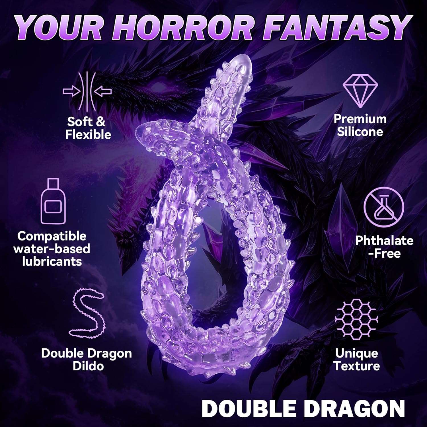 MonsterCore Double Ended Anal Dildo - SinfulX