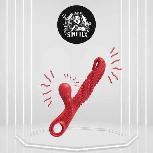 MonsterVibe Clit Stimulation Dildo Vibrator - SinfulX