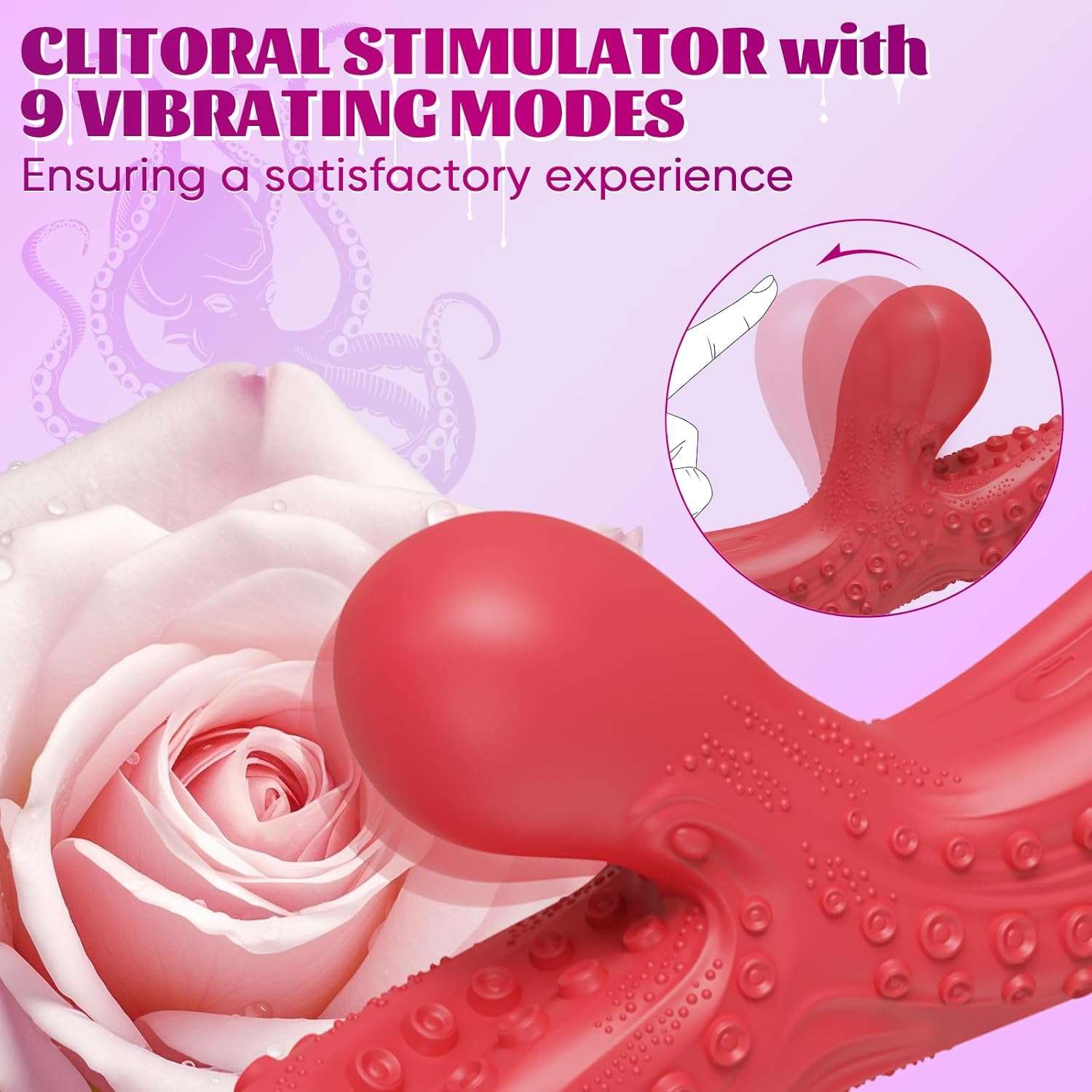 MonsterVibe Clit Stimulation Dildo Vibrator - SinfulX