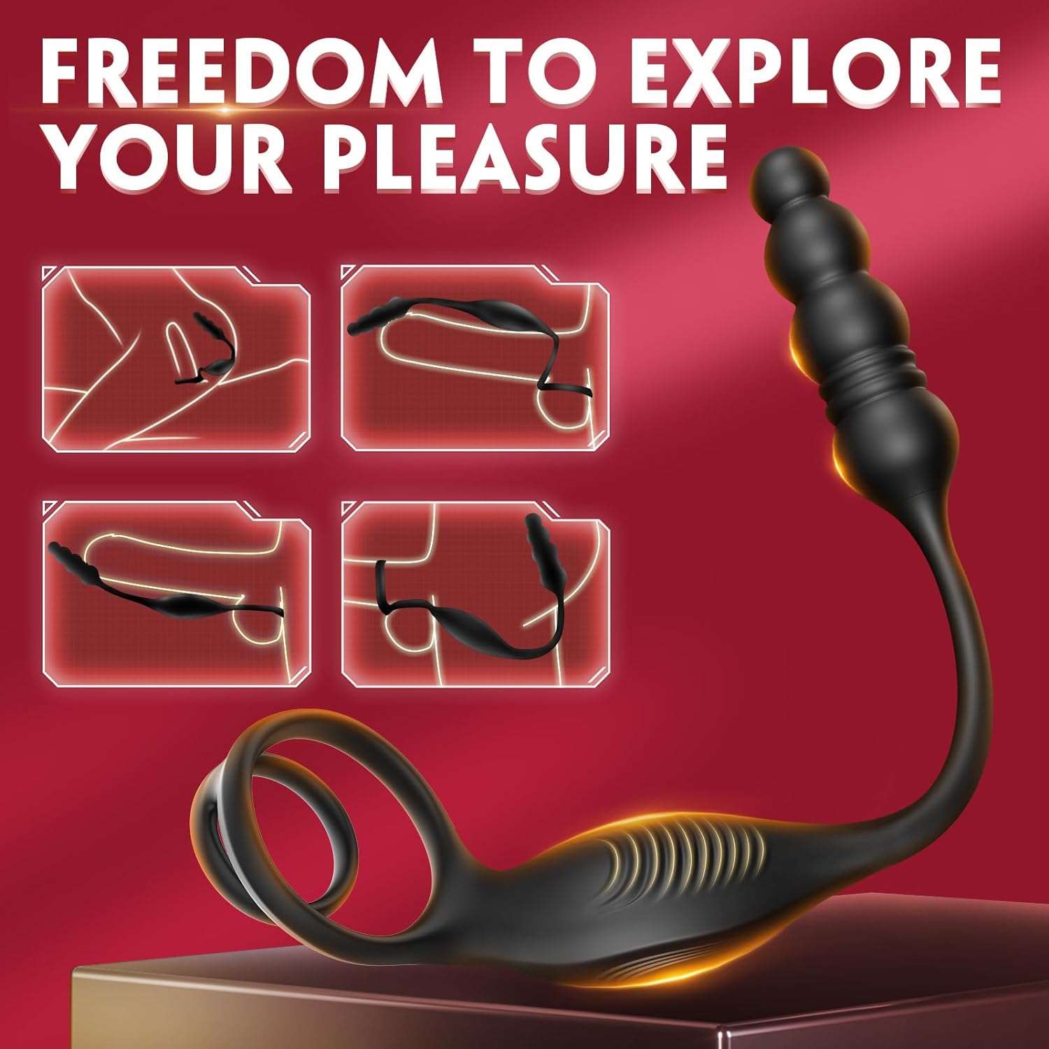 MotionMaster Dual Vibrating Prostate & Ring Massager - SinfulX