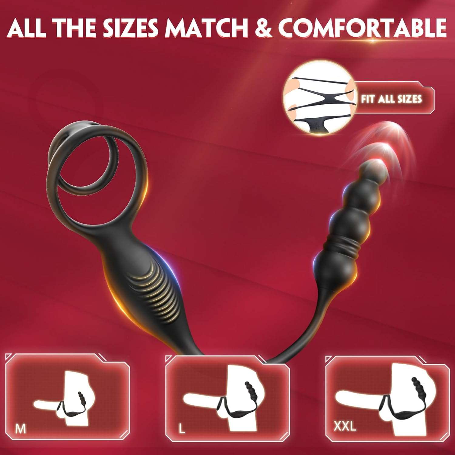 MotionMaster Dual Vibrating Prostate & Ring Massager - SinfulX