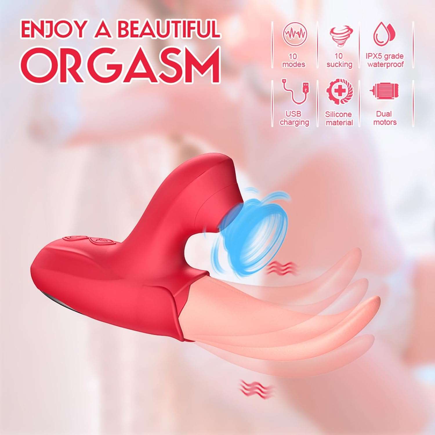 MotionWave Intense Tongue - Licking Sensation Vibrator - SinfulX