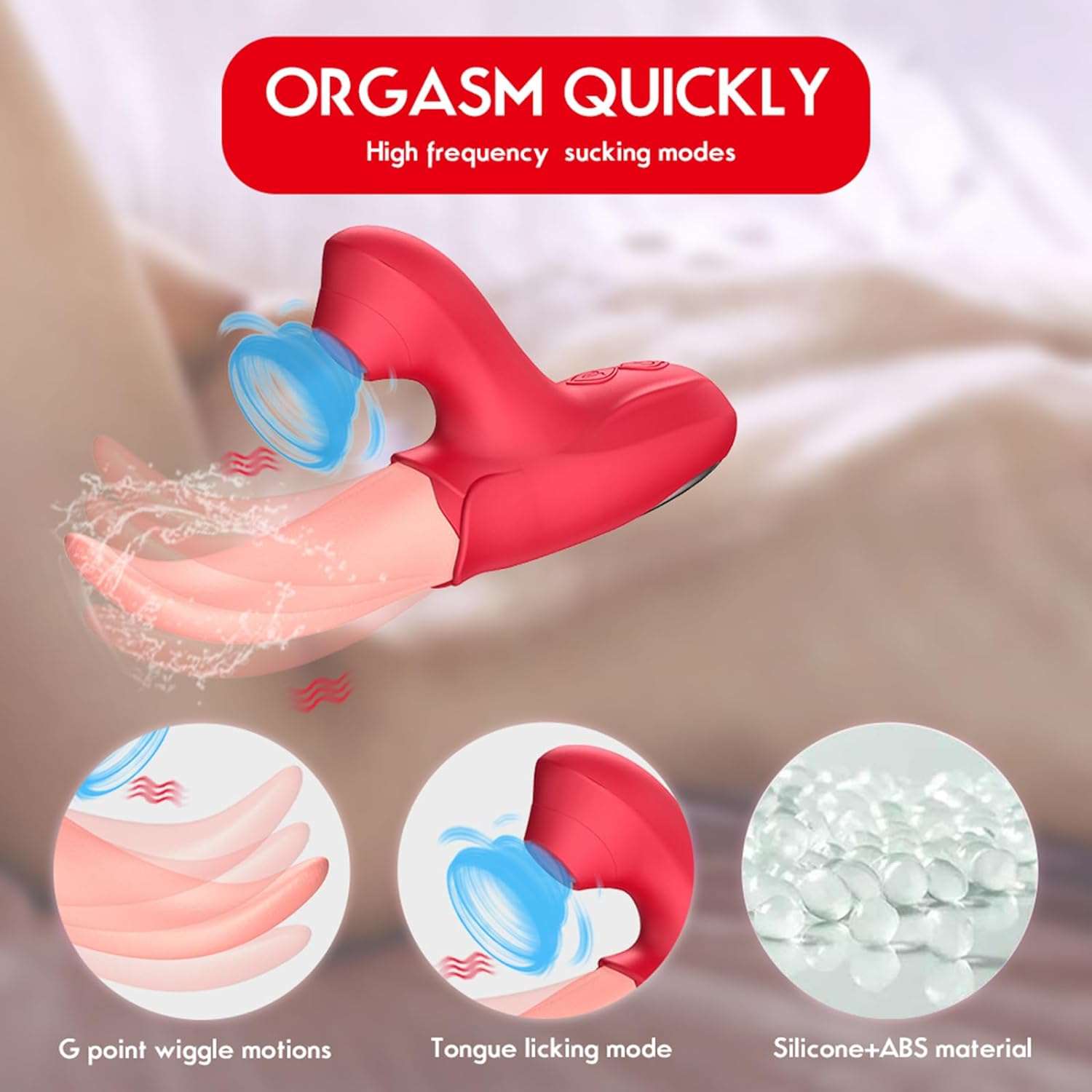 MotionWave Intense Tongue - Licking Sensation Vibrator - SinfulX