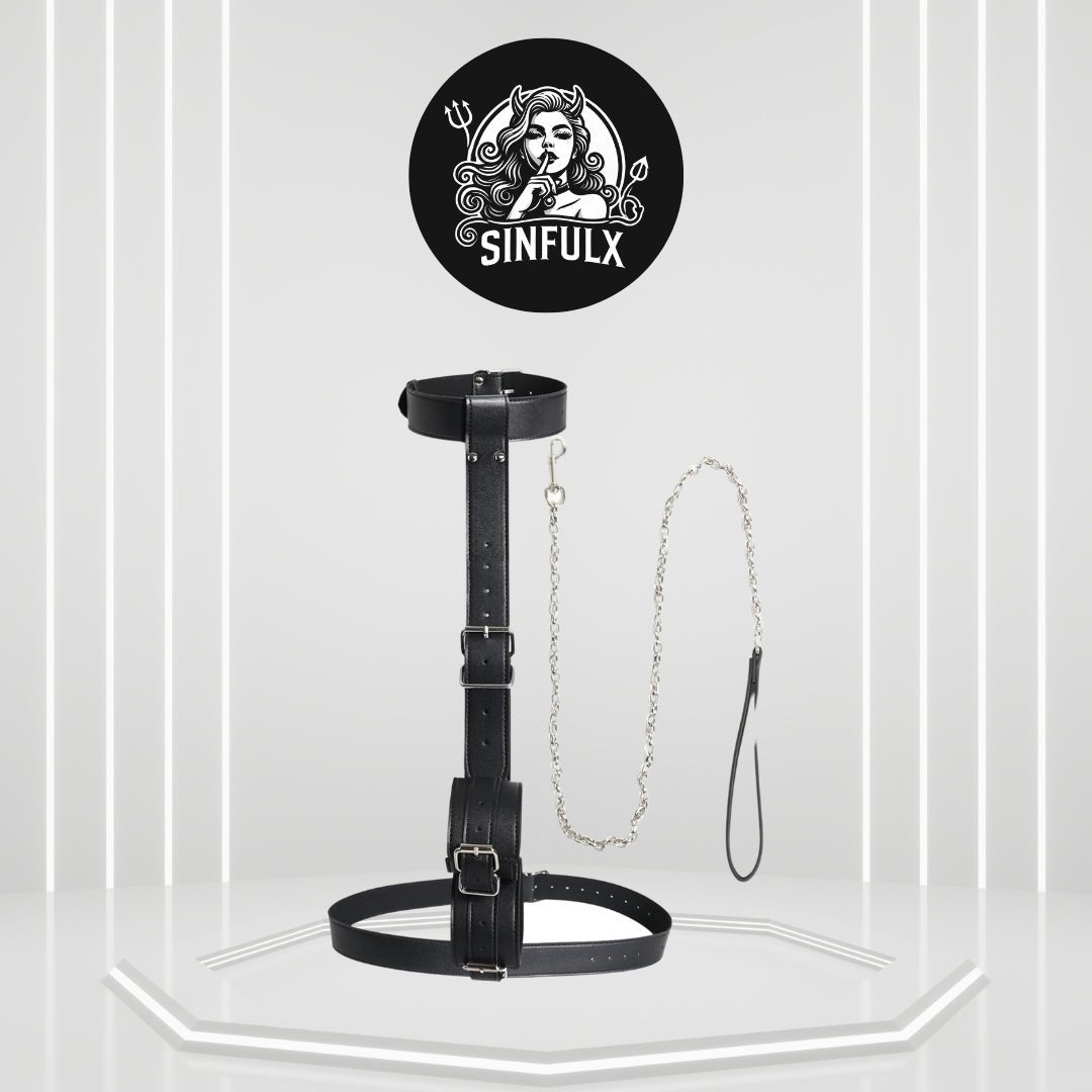Neck - to - Wrist BDSM Restraint System - SinfulX