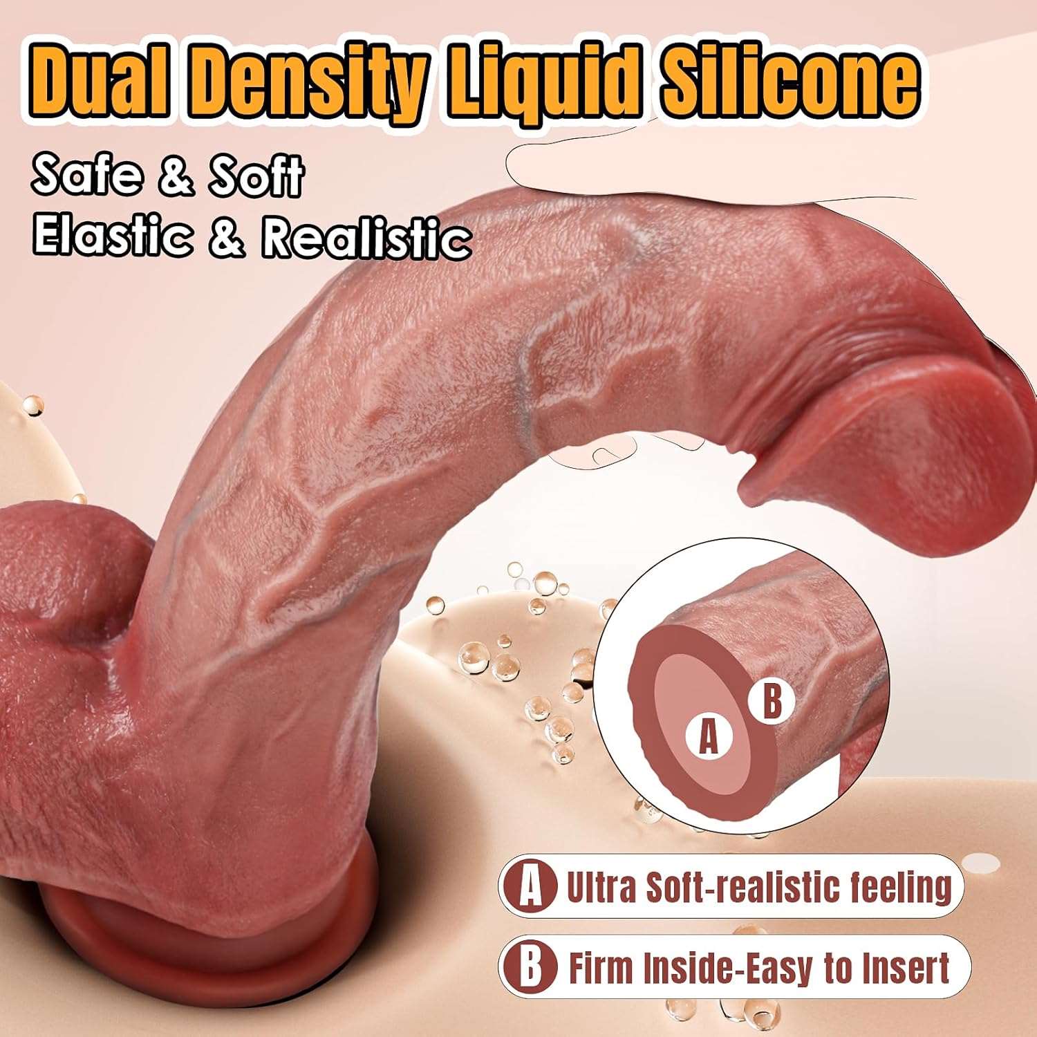 PeakMax 10.8" Dual - Layer Silicone Dildo - SinfulX