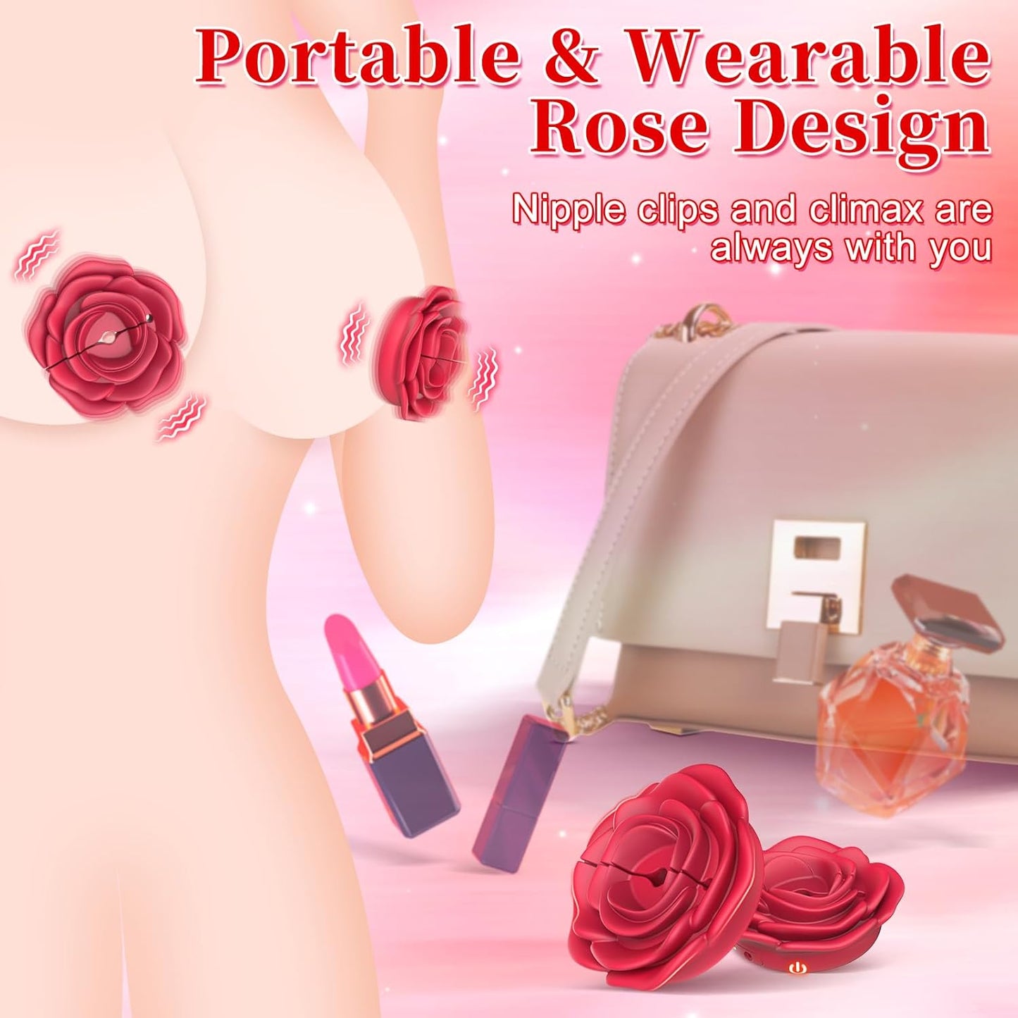 PetalClasp Luxury Rose Design Nipple Clamps_SinfulX_premium_sex_toys