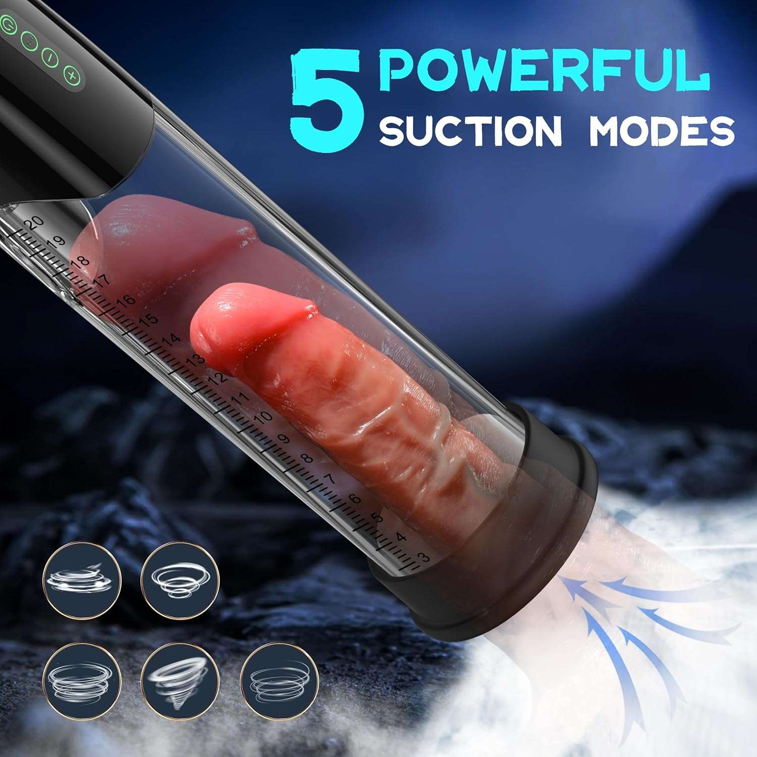 PowerBoost Luxury Penis Vacuum Enhancement Pump - SinfulX